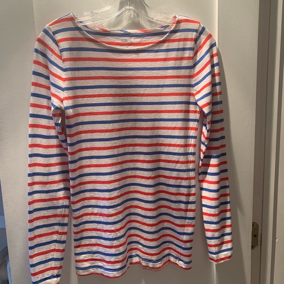 J. Crew Tops - Long sleeve Jcrew shirt perfect for 4th of July!!